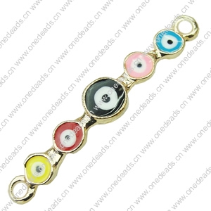 Crystal Zinc alloy Connector, Fashion jewelry findings, Many colors for choice, 41x7mm, Sold By PC