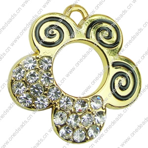Crystal Zinc alloy Connector, Fashion jewelry findings, Many colors for choice, 29x30mm, Sold By PC