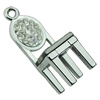 Crystal Zinc alloy Pendant, Fashion jewelry findings, Many colors for choice, Chair 29x10x15mm, Sold By PC
