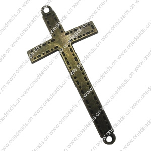Zinc alloy Pendant, Fashion jewelry findings, Many colors for choice,Cross 53x25mm, Sold By Bag