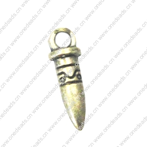Zinc alloy Pendant, Fashion jewelry findings, Many colors for choice, 14.5x5mm, Sold By Bag