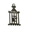 Zinc alloy Pendant, Fashion jewelry findings, Many colors for choice, Birdcage  31x18mm, Sold By Bag
