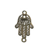 Connector. Fashion Zinc Alloy Jewelry Findings. Hands 27x15mm. Sold by Bag   