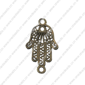 Connector. Fashion Zinc Alloy Jewelry Findings. Hands 27x15mm. Sold by Bag   