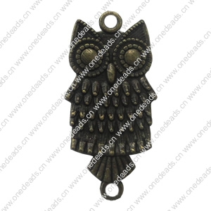 Connector. Fashion Zinc Alloy Jewelry Findings. Animal 38x18mm. Sold by PC    