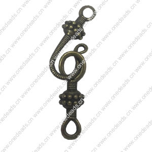 Connector. Fashion Zinc Alloy Jewelry Findings.  44x8.5mm. Sold by Bag   