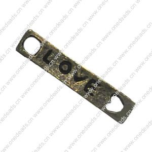 Connector. Fashion Zinc Alloy Jewelry Findings. Rectangle 22x4mm. Sold by  Bag   