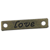 Connector. Fashion Zinc Alloy Jewelry Findings. Rectangle 20x5.5mm. Sold by Bag   