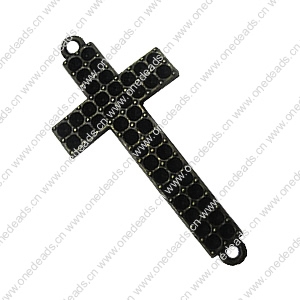Connector. Fashion Zinc Alloy Jewelry Findings. Cross 45x21mm. Sold by Bag   