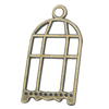 Zinc alloy Pendant, Fashion jewelry findings, Many colors for choice, Birdcage 26x15mm, Sold By Bag