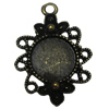 Zinc Alloy Cabochon Settings. Fashion Jewelry Findings. 30x21mm Inner dia：13mm. Sold by Bag    
