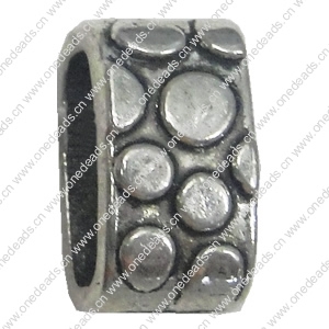 Europenan style Beads. Fashion jewelry findings. 7x13mm, Hole size:10x6mm. Sold by Bag 