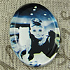 Glass Cabochons, Fashion accessories For settings, 30x40mm,Sold by PC
