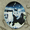 Glass Cabochons, Fashion accessories For settings,18x25mm, Sold by PC
