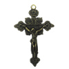 Zinc alloy Pendant, Fashion jewelry findings, Many colors for choice, Cross 47x31mm, Sold By Bag
