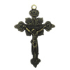 Zinc alloy Pendant, Fashion jewelry findings, Many colors for choice, Cross 47x31mm, Sold By Bag