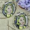 Glass Cabochons, Fashion accessories For settings, 30x40mm,Sold by PC