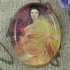 Glass Cabochons, Fashion accessories For settings, 30x40mm,Sold by PC
