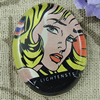 Glass Cabochons, Fashion accessories For settings, 30x40mm,Sold by PC
