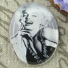 Glass Cabochons, Fashion accessories For settings, 30x40mm,Sold by PC