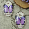 Glass Cabochons, Fashion accessories For settings, 30x40mm,Sold by PC