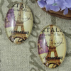 Glass Cabochons, Fashion accessories For settings, 30x40mm,Sold by PC
