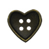 Button，Fashion Zinc Alloy Jewelry Findings. 32x34mm.  Sold by Bag  

