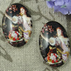 Glass Cabochons, Fashion accessories For settings, 30x40mm,Sold by PC
