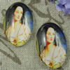 Glass Cabochons, Fashion accessories For settings,20x30mm, Sold by PC
