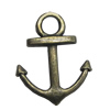 Zinc alloy Pendant, Fashion jewelry findings, Many colors for choice, Anchor 18.5x15mm, Sold By Bag