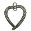 Zinc alloy Pendant, Fashion jewelry findings, Many colors for choice,Heart 31x24mm, Sold By Bag