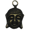 Zinc alloy Pendant, Fashion jewelry findings, Many colors for choice,Buddha 22x13mm, Sold By Bag