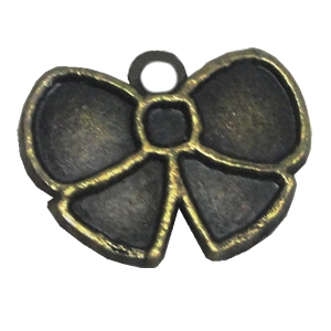 Zinc alloy Pendant, Fashion jewelry findings, Many colors for choice,Bowknot 15x11mm, Sold By Bag