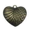 Zinc alloy Pendant, Fashion jewelry findings, Many colors for choice,Heart 23x23mm, Sold By Bag