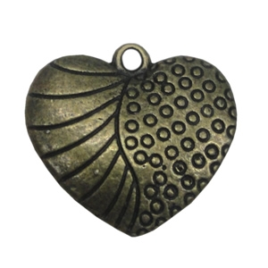 Zinc alloy Pendant, Fashion jewelry findings, Many colors for choice,Heart 23x23mm, Sold By Bag