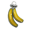 Zinc alloy Pendant, Fashion jewelry findings, Many colors for choice,Fruit 25x15mm, Sold By Bag

