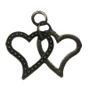 Zinc alloy Pendant, Fashion jewelry findings, Many colors for choice,Heart 49.5x54mm, Sold By PC
