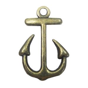 Zinc alloy Pendant, Fashion jewelry findings, Many colors for choice,Anchor 23x15mm, Sold By Bag