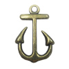 Zinc alloy Pendant, Fashion jewelry findings, Many colors for choice,Anchor 23x15mm, Sold By Bag