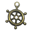 Zinc alloy Pendant, Fashion jewelry findings, Many colors for choice,Wheel 20x15mm, Sold By Bag
