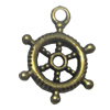 Zinc alloy Pendant, Fashion jewelry findings, Many colors for choice,Wheel 20x15mm, Sold By Bag