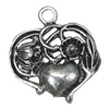 Zinc alloy Pendant, Fashion jewelry findings, Many colors for choice,Heart 26x23mm, Sold By PC
