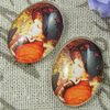 Glass Cabochons, Fashion accessories For settings, 30x40mm,Sold by PC
