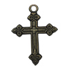 Zinc alloy Pendant, Fashion jewelry findings, Many colors for choice,Cross 55x41mm, Sold By PC
