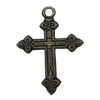 Zinc alloy Pendant, Fashion jewelry findings, Many colors for choice,Cross 55x41mm, Sold By PC