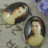 Glass Cabochons, Fashion accessories For settings, 30x40mm,Sold by PC
