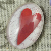 Glass Cabochons, Fashion accessories For settings, 30x40mm,Sold by PC
