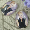 Glass Cabochons, Fashion accessories For settings, 30x40mm,Sold by PC