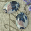 Glass Cabochons, Fashion accessories For settings, 30x40mm,Sold by PC
