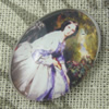 Glass Cabochons, Fashion accessories For settings, 30x40mm,Sold by PC
